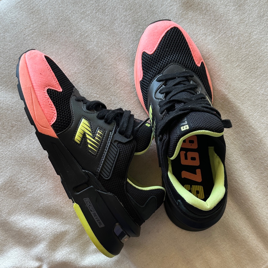 New Balance Black And Coral Sneakers 997 S Size 9